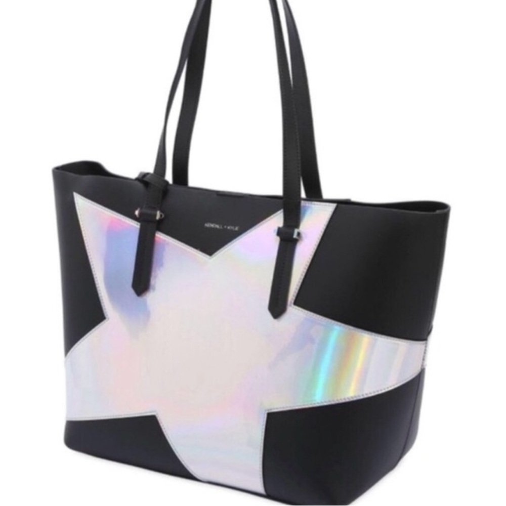 Kendall & Kylie Black and Iridescent Tote Bag